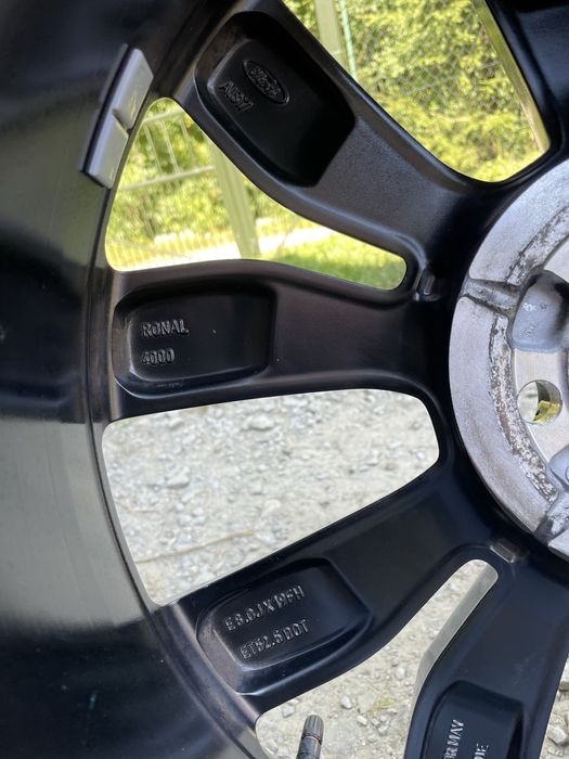 Koła 19” Ford 5x108 Kuga Escape Mondeo Edge CZARNE JAK NOWE OEM z TPMS