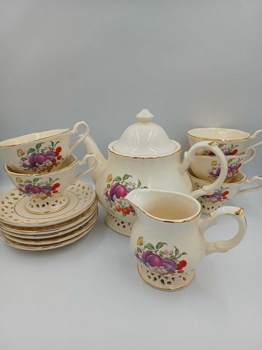 Ażurowy serwis VERONI do kawy herbaty