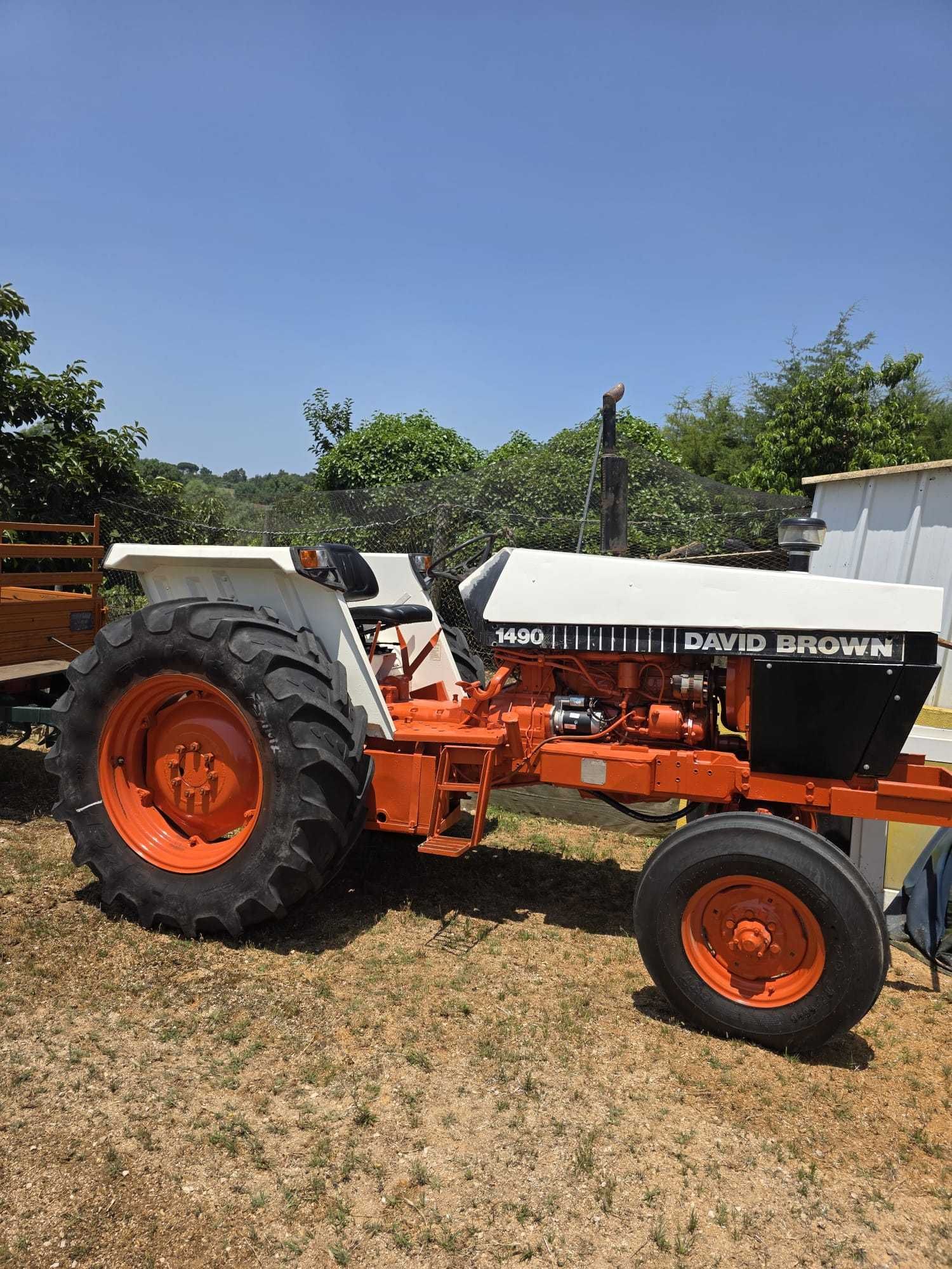 Trator David Brown 1490 - 90cv + reboque