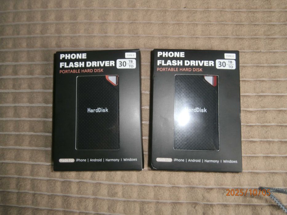 Dyski flash driver portable Hard Disk 30 TB type-C  -cena za 2 sztuki