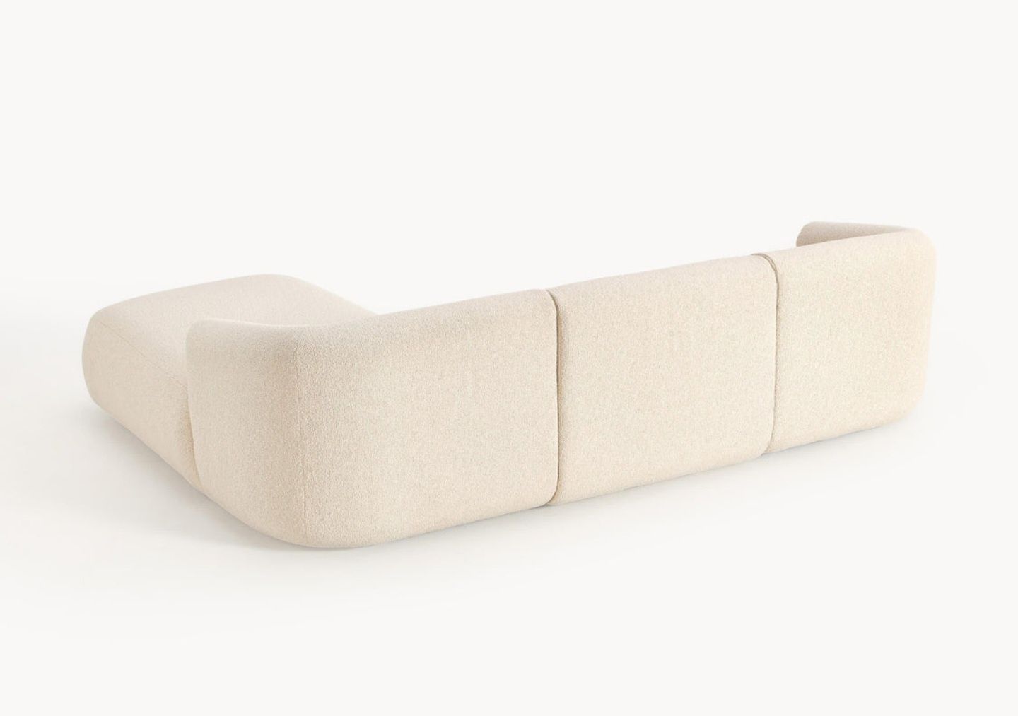 Sofa narożna modułowa Boucle Sofia 3-osobowa