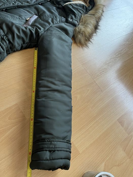 Damska długa zimowa kurtka/płaszcz marki Temster, rozm. M, wypada na S