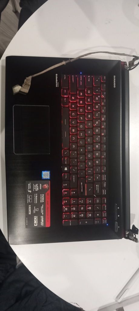 MSI GE72 Apache Pro i7-6700HQ/8GB/1000 GTX970M. BRAK MATRYCY