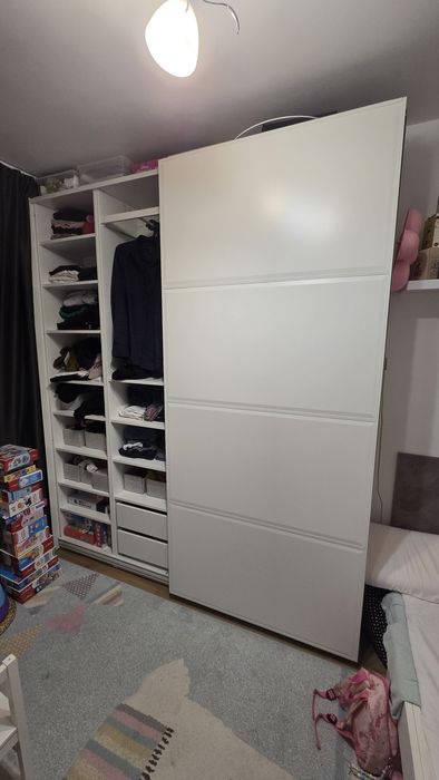 Szafa IKEA obudowa PAX drzwi TJÖRHOM 200x44x236