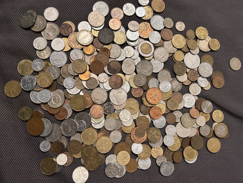 Widoczne monety ze zdiecia okazja