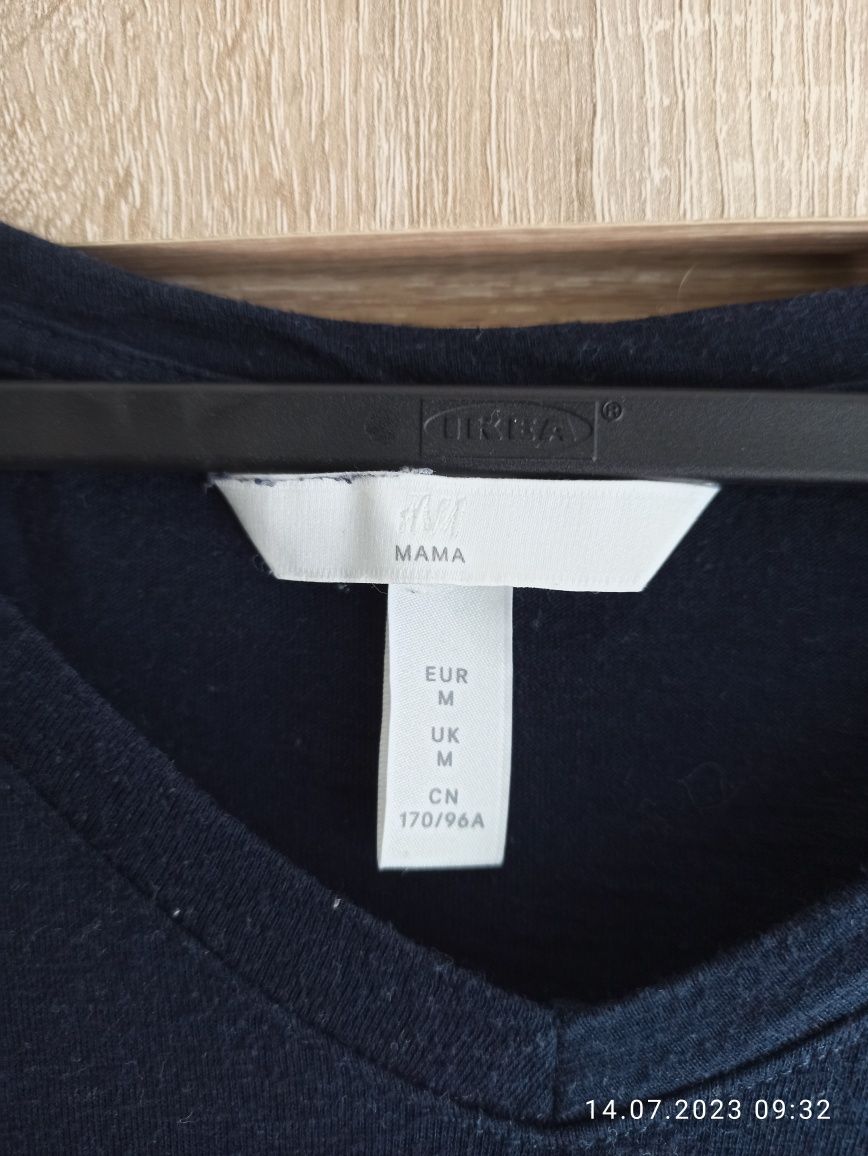 Letnia granatowa sukienka H&M MAMA