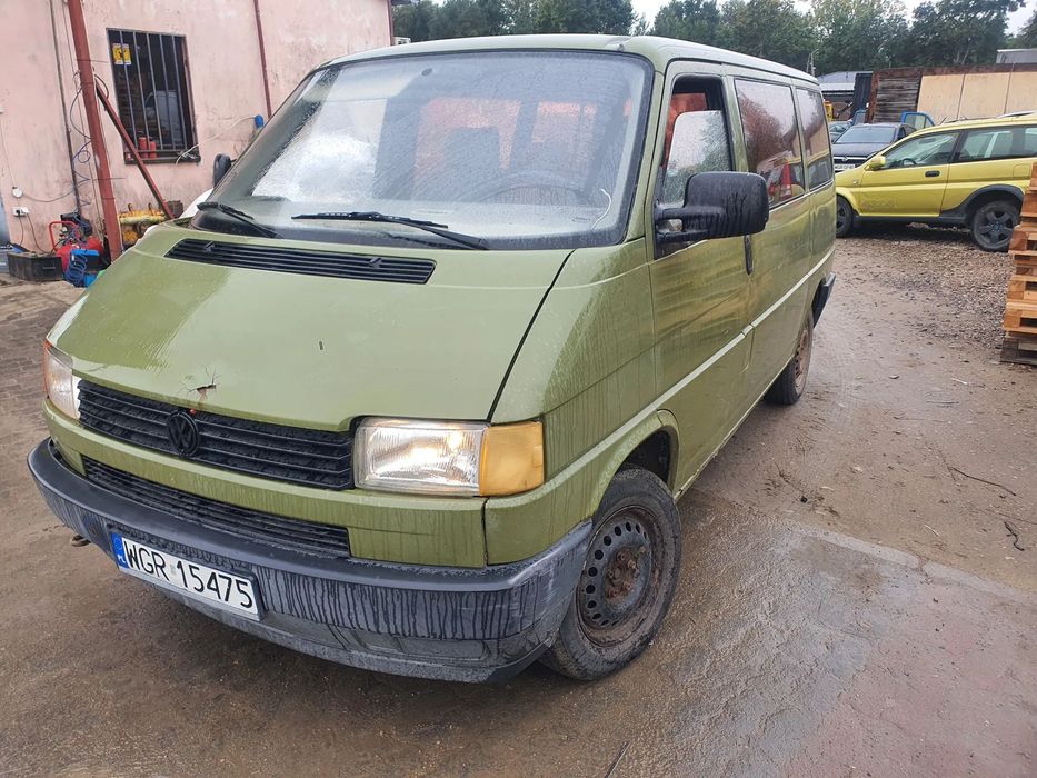 vw transporter t4 maska zderzak lampa grill błotnik drzwi zbiornik paliwa szyba lusterko klamka