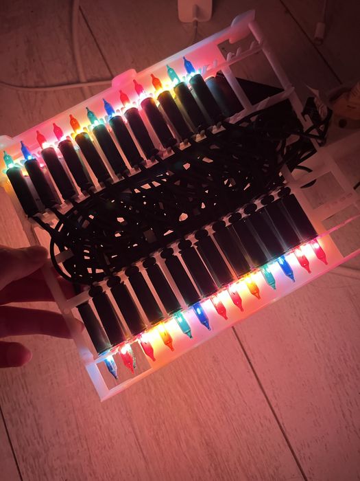 Luzes de natal incandescentes 52 lâmpadas