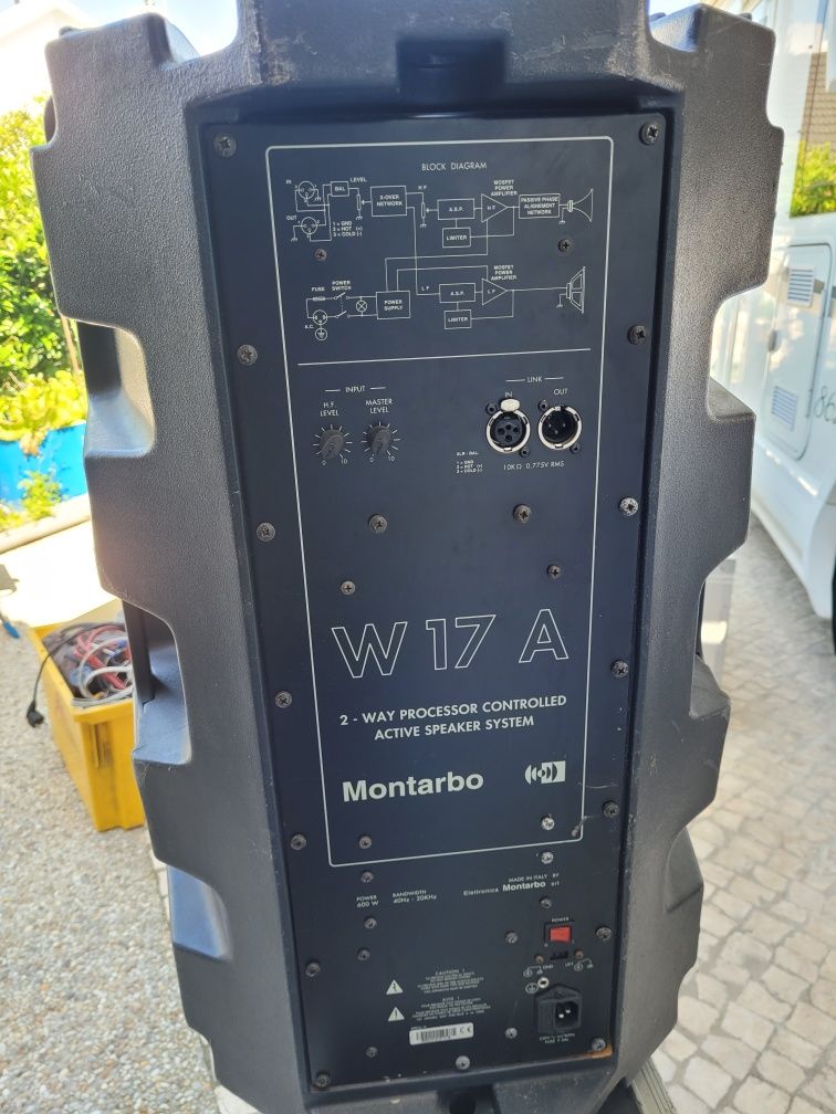 Coluna Montarbo W17 A Amplificada