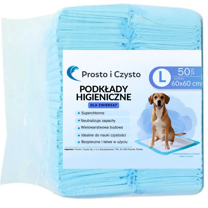 Podkłady higieniczne L-60x60cm-6 paczek po 50 szt. - 300 szt PROMOCJA