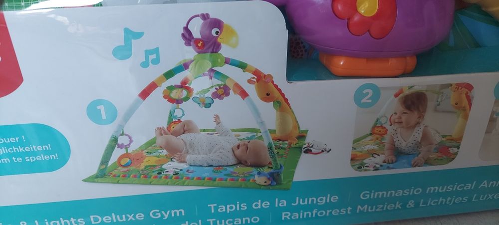 Mata  edukacyjna interaktywna Fisher Price las tropikalny