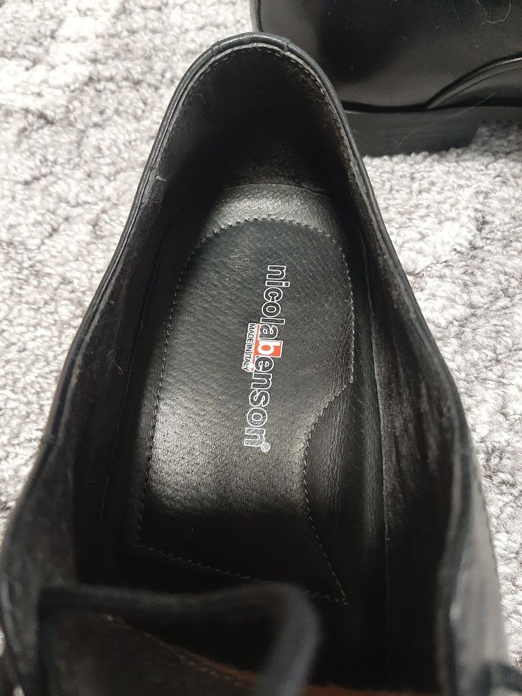 Кожаные туфли NicolaBenson 40 р. (Made in Italy)