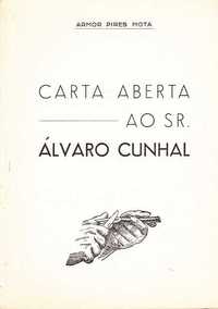 Carta aberta ao Sr. Álvaro Cunhal-Armor Pires Mota-Edição de Autor