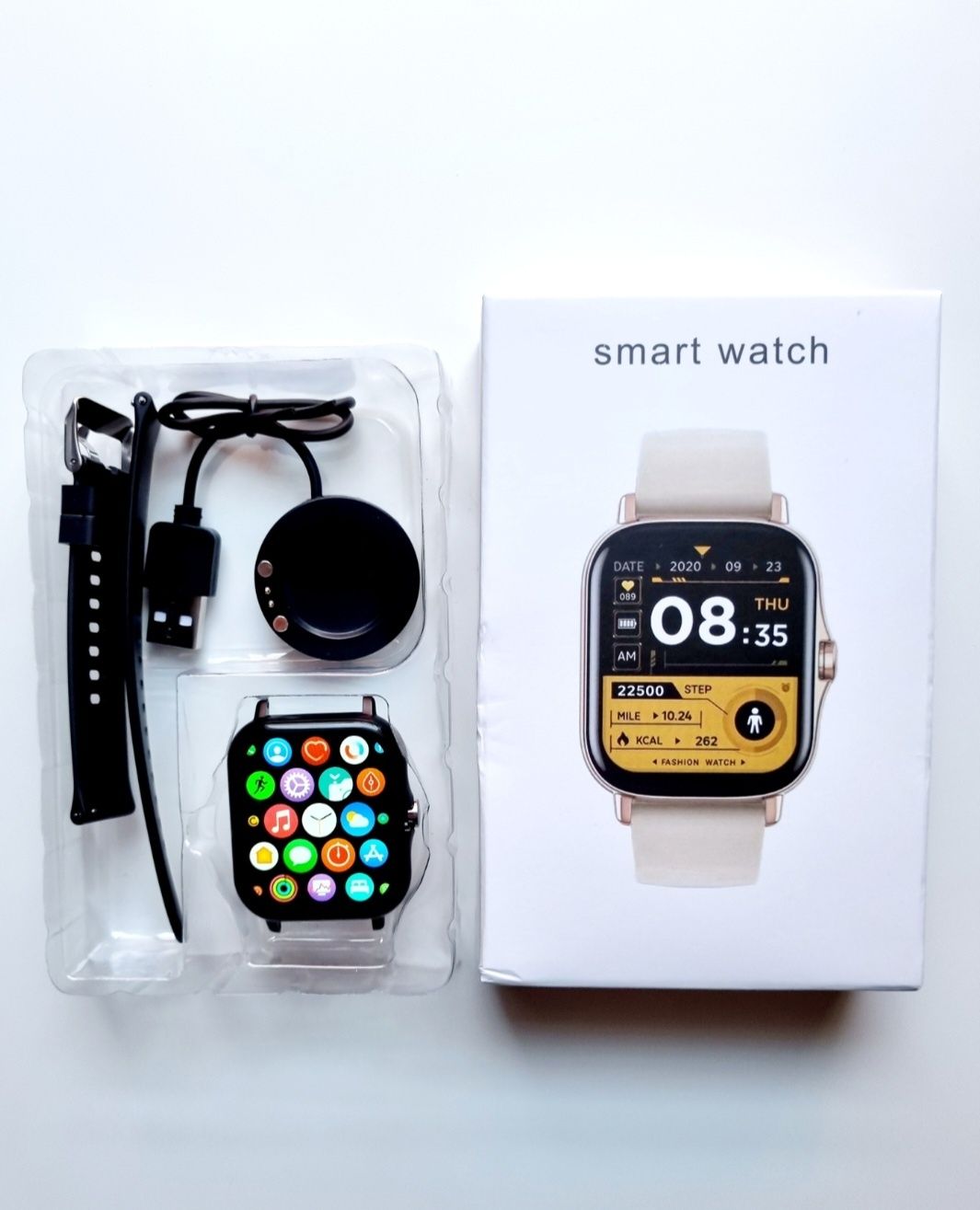 Smartwatch czarny 2024