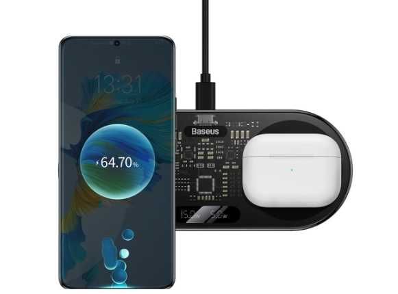 Ładowarka indukcyjna Baseus 2in1 Wireless Charger 20 W