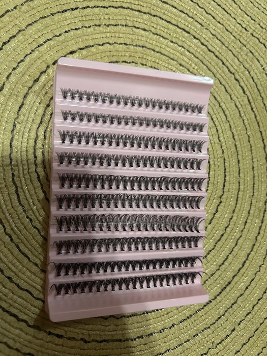 Вії (ресницы ) для самостійного нарощення, пучкові вії, клей для вій