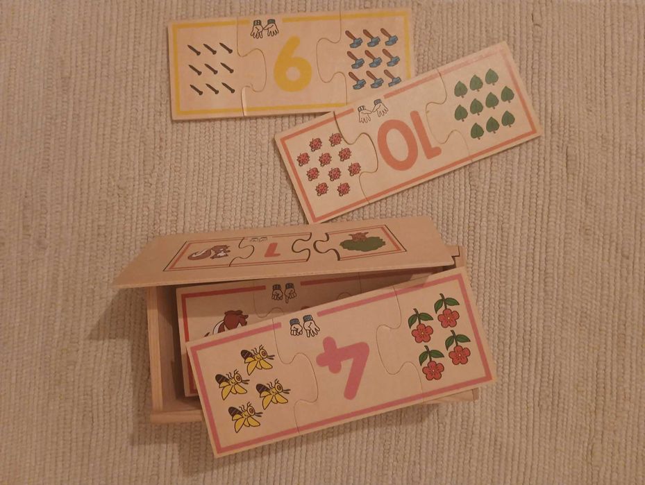 4 Jogos Didáticos em Madeira usados em Muito Bom Estado Valor Unit.