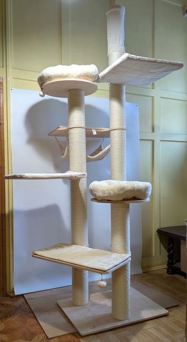 Natural Paradise Drapak Dla Kota 2W1 Amaryllis Kremowy NAJWIĘKSZY DUŻY