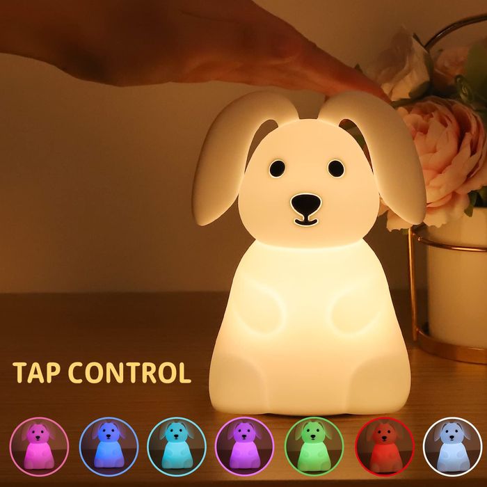 Króliczek do pokoju dziecięcego lampka nocna, silikonowa