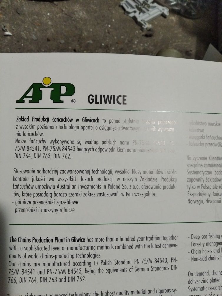 Wciągarka łancuchowa do 1 tony.