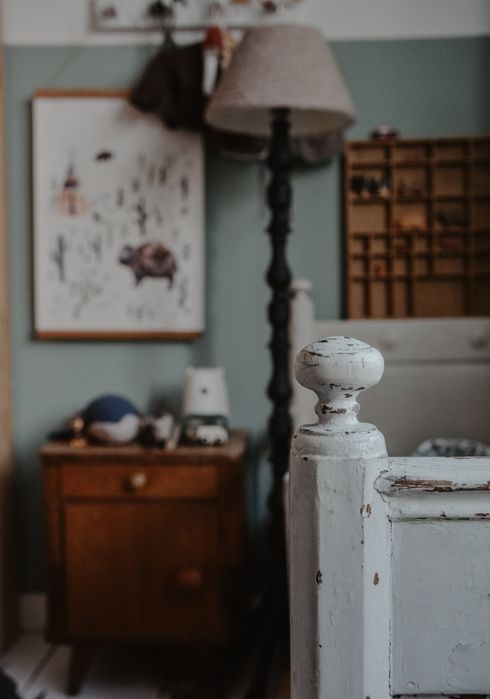 Łóżko vintage stare dziecięce