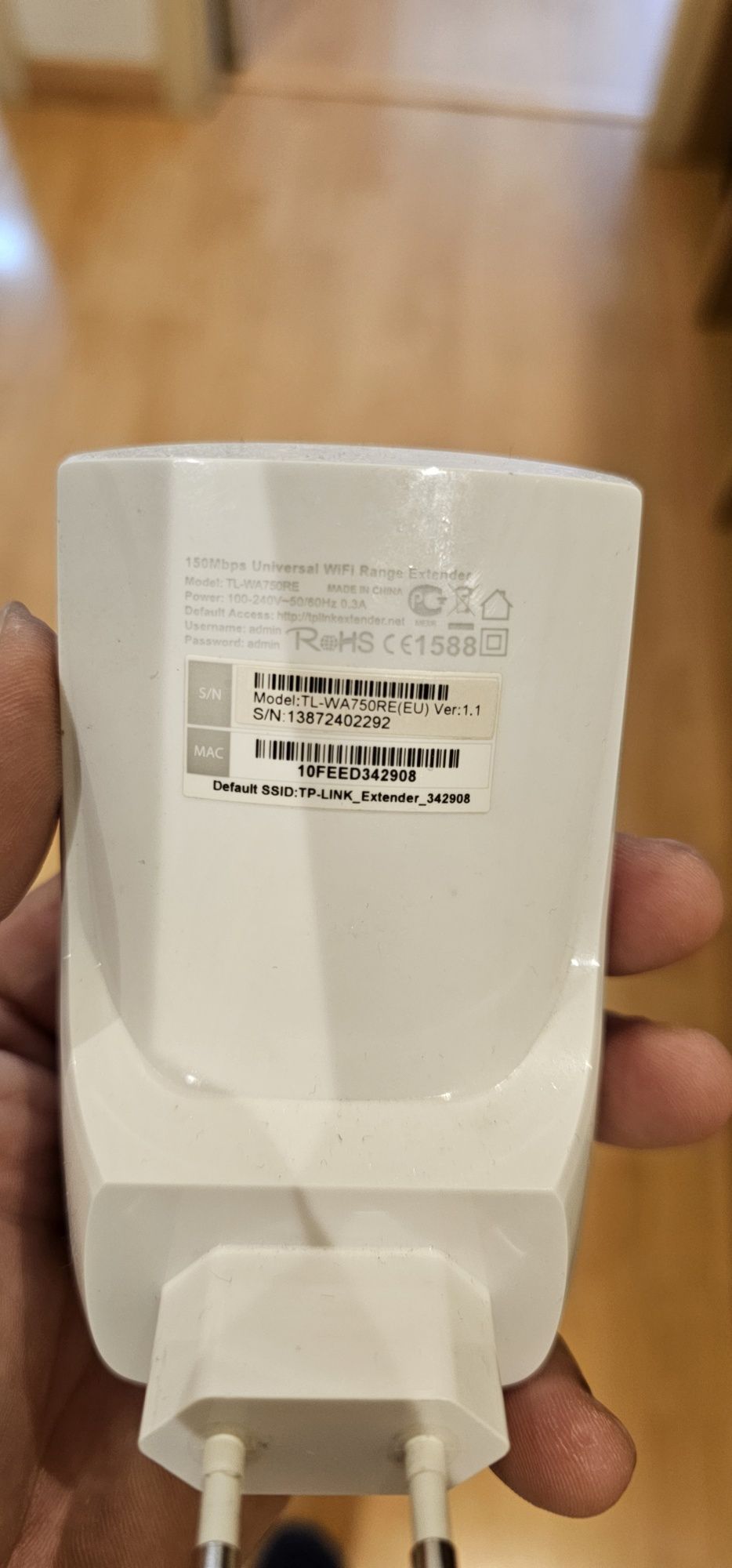 Extensor rede wifi tp link