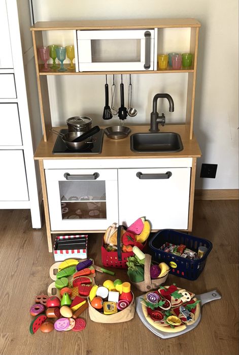 Kuchnia dla dzieci IKEA Duktig plus akcesoria - duży zestaw