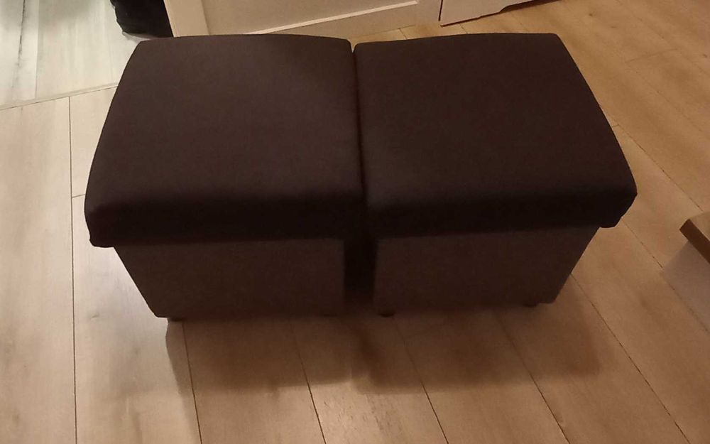 Puf, siedzisko z miejscem na przechowywanie Kolor brąz