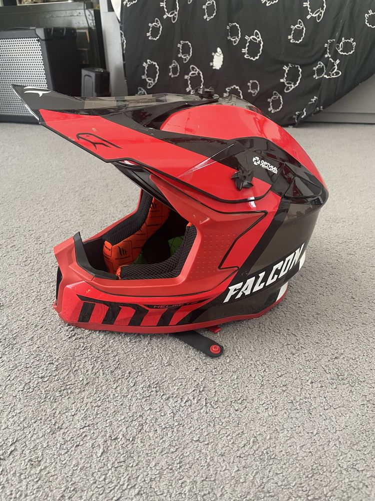 Kask enduro falcon fullface.