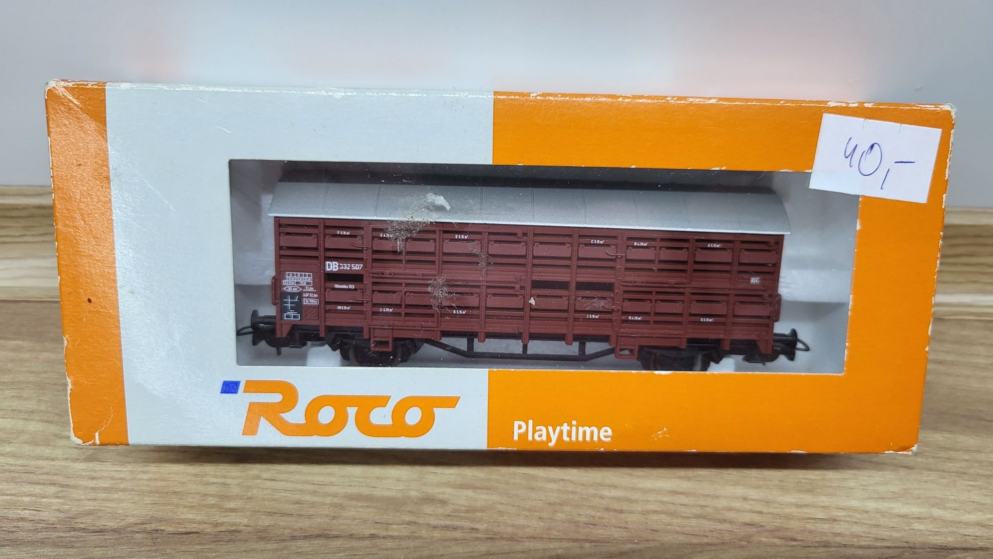 Roco 46035 wagon kryty zwierzęcy DB idealny na PKP H0 OKAZJA