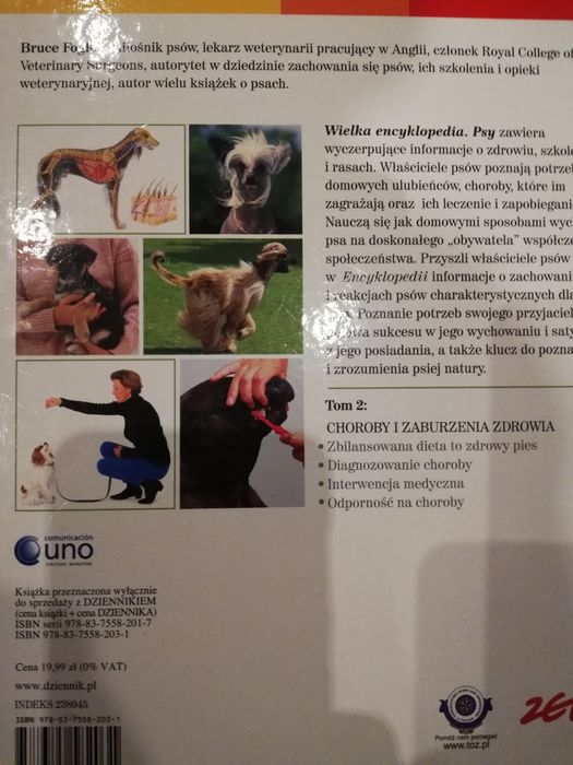 Wielka encyklopedia psy, rasy, 16 książek