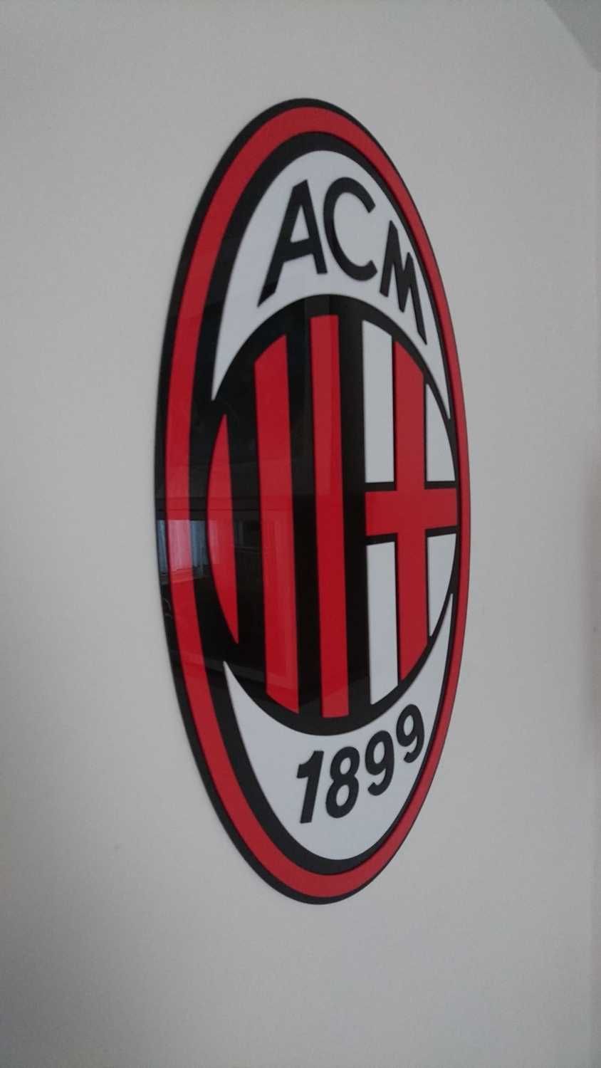 Herb Klubowy emblemat AC Milan do pokoju na ścianę gadżet dekoracja