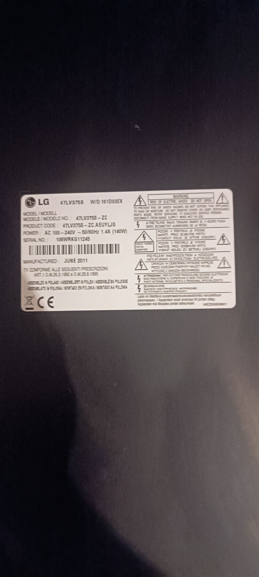 TV Led LG 47 Smart TV