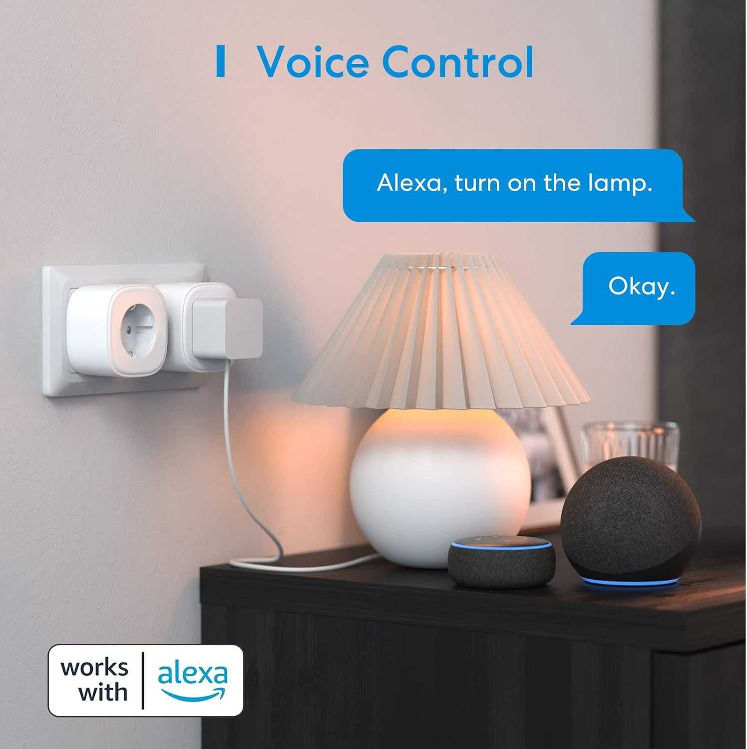 Inteligentne Gniazdko Wtyczka WIFI Siri Alexa Google SmartThings