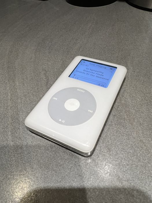 iPod Classic 4th 4 gen, dysk SD 128 GB, nowa bateria, monochrome