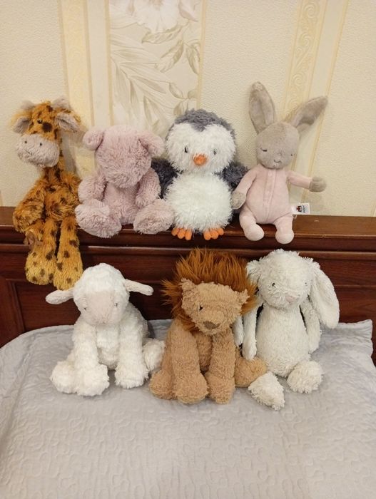 Продам свою колекцію іграшок  Jelly cat, Jellycat, лев, собака, панда