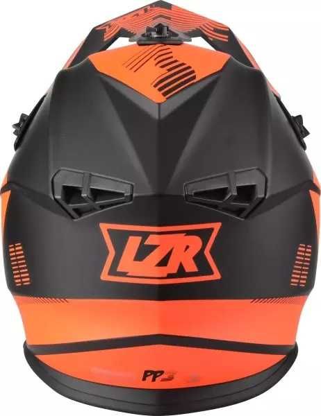 Nowy Kask motocyklowy enduro Lazer OR3 czarny czerwony Fluo matowy S
