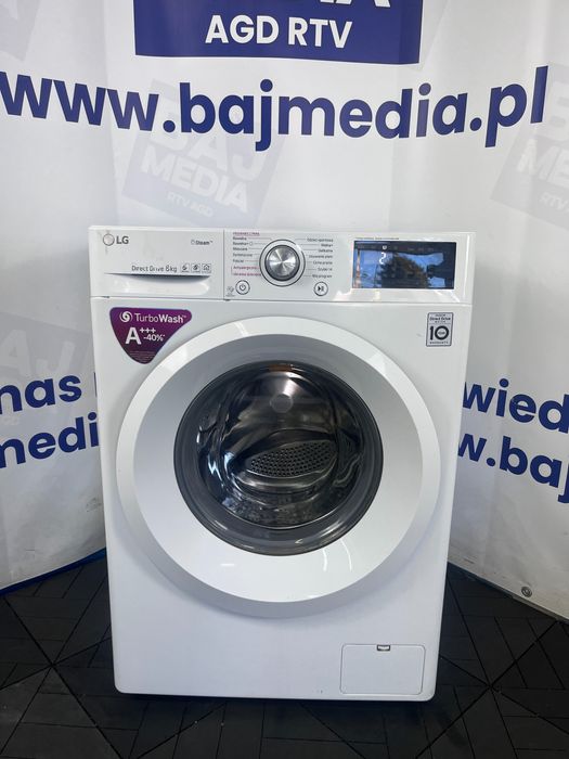 Pralka Lg Direct Drive Funkcje Pary 8Kg/1400/A+++Dostawa/6Mscgwarancja