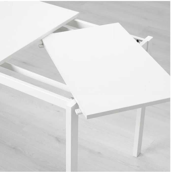 VANGSTA - Mesa extensível, branco, 80/120x70 cm * novo preço