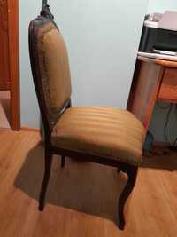 Dwa krzesła ludwikowskie oryginał tapicerowane