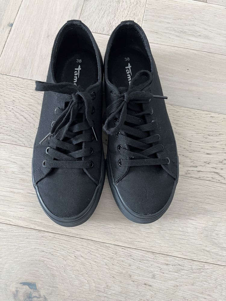 Tamaris buty czarne tenisówki rozmiar 38