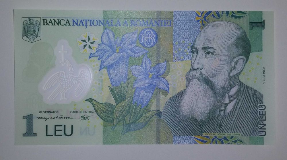 Banknot 1 LEI. Rumunia.