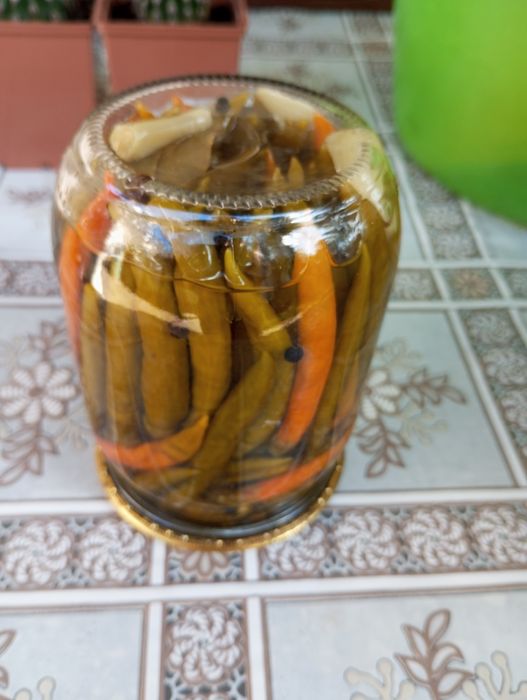 Горький маринованный перец чили