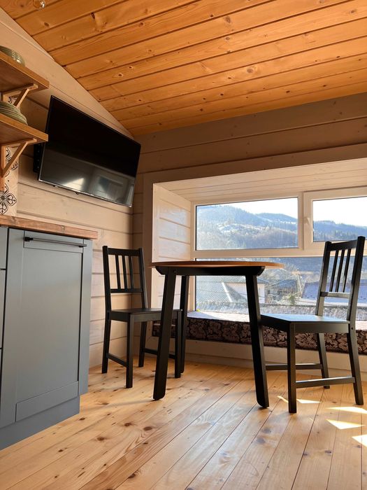 СУЧАСНИЙ БУДИНОК, відпочинок В КАРПАТАХ біля річки та лісу, зал 30м2