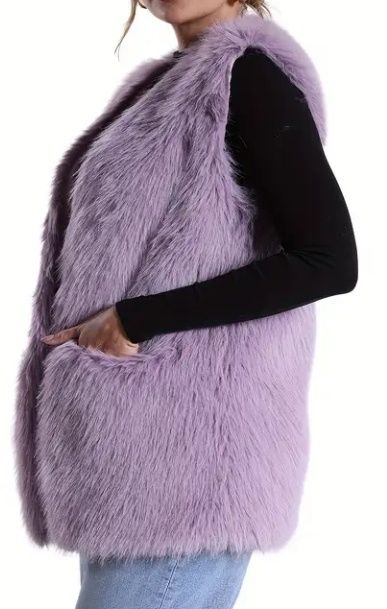 Kamizelka damska brudny fiolet rozmiar 40/42