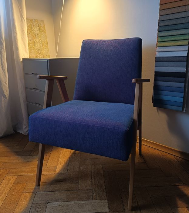 Fotel z PRL-u po renowacji