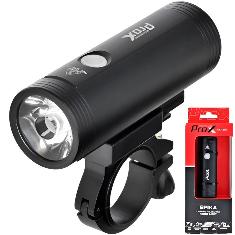 Lampka Rowerowa Przednia Prox Spika 1100Lm