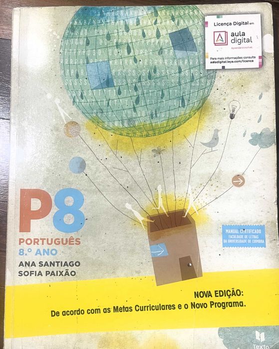Livros Escolares atuais do 8º Ano