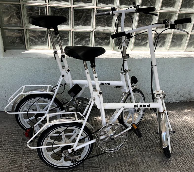 Rower składak miejski Tir kemping składany Di Blasi DiBlasi biały