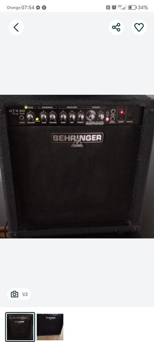 Piec gitarowy behringer gtx 30